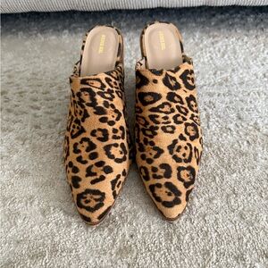 Leopard Print Women's Mules